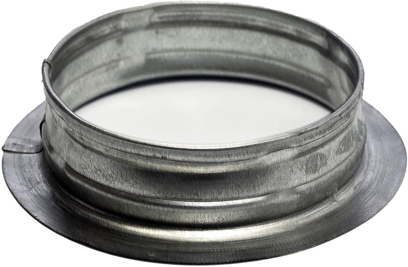 Vent Systems 8" Inch Air Vent Duct Connector Flange Straight Ventilation Pipe Metal Ducting Connector Plate For Cooling Heating Ventilation System HVAC 1 8'' Inch