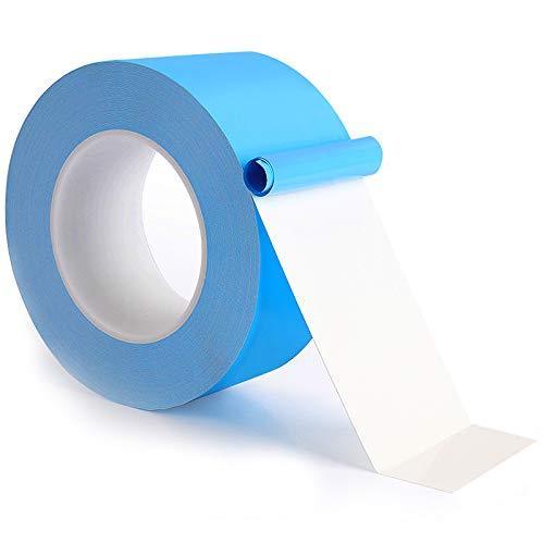 Thermal Adhesive Tape 50mmx25Mx0.25mm,Double Sided Thermally Conductive Tapes,Cooling Tape for Heat Sink,LED Strips,Computer CPU,GPU,Coolers,SSD Drives (0.25mm Thickness, 50mm25M) 0.25mm Thickness 50mm*25M