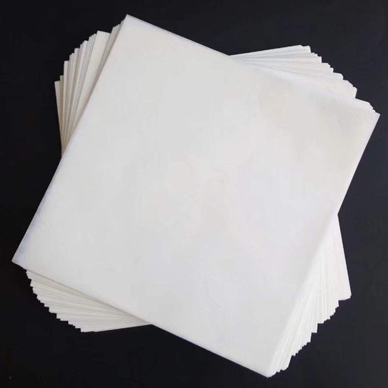 PZRT 200pcs Weighing Paper Sheet Double-Sided Smooth Non-Absorbing Translucent Glossy Paper 100mm x 100mm 100x100