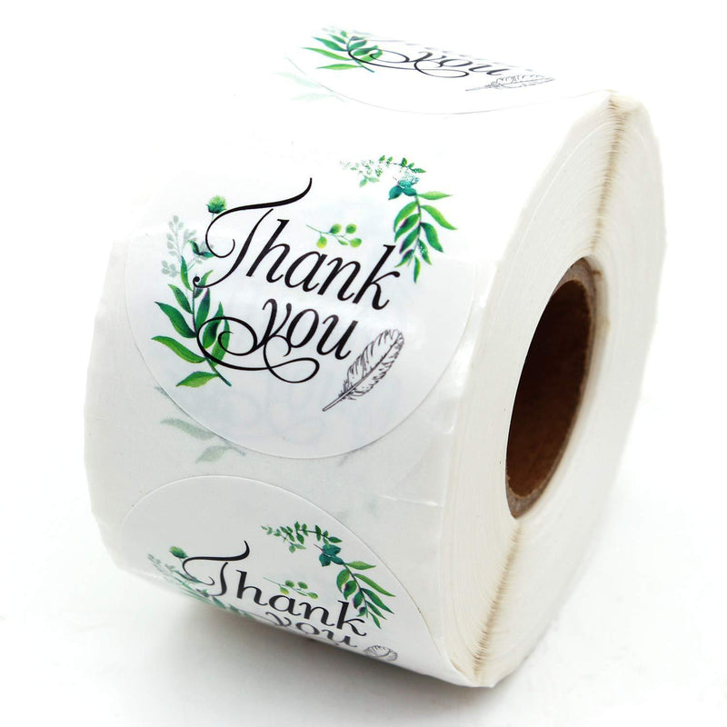 Muminglong 1.5 Inch Thank You Round Stickers, Thank You Sticker, Small Shop Sticker, Small Business, Packaging Sticker, 500PCS