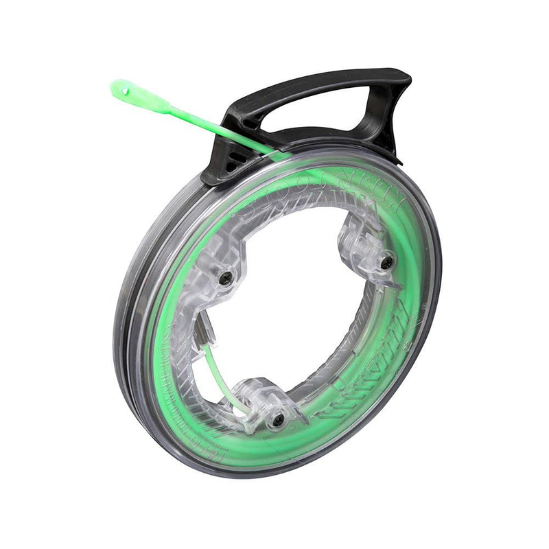 20-Foot Glow In The Dark Fish Tape, Fiberglass with Nylon Tip and Stainless-Steel Connector for Fish Rod Attachments Klein Tools 50550