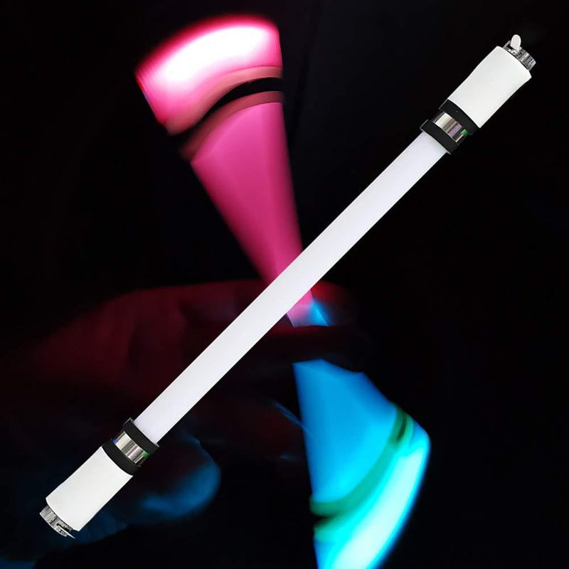 AKDSteel Spinning Rotating Pen, Flash Glow Pen Spinning Rolling Finger Rotating Ballpoint Finger Rotating Playing Pen Gaming (Without Pen Refill) A3 Black