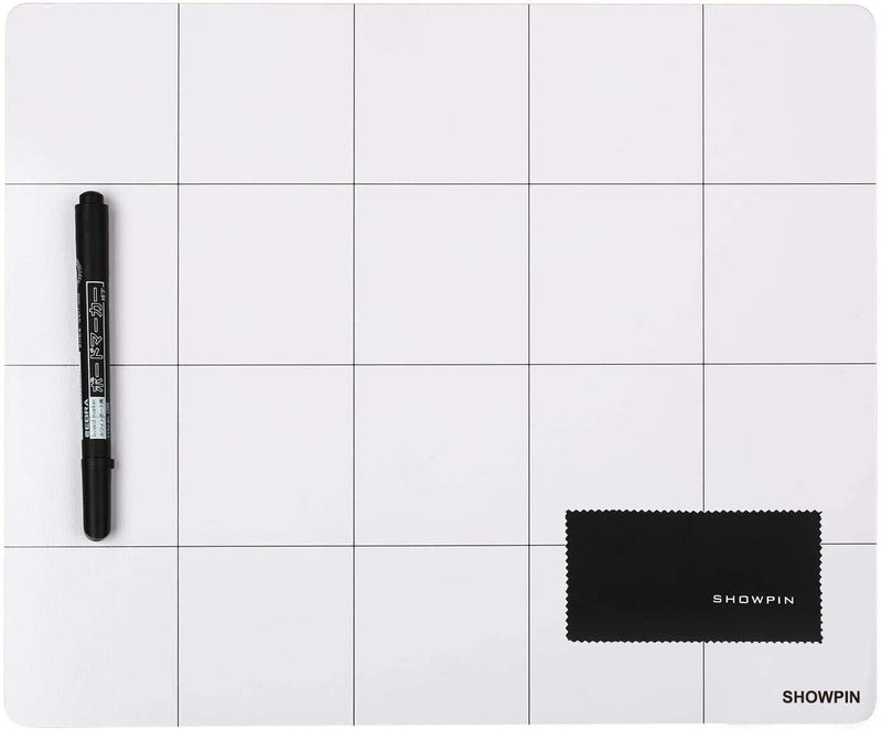 Large Size Magnetic Project Mat SHOWPIN Small Parts Work Mat Peg Board with A Board Marker - Preventing The Small Screws from Getting Lost and Unorganized (9.8x11.8 inches)