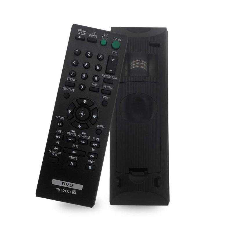 New Replacement Sony DVD Player Remote RMT-D197A for Sony DVD Player DVPSR201P DVPSR210P DVPSR405P DVP-SR500H DVP-SR500WM DVPSR510H DVP-SR100 DVP-SR120 DVP-SR201P - No Setup Needed