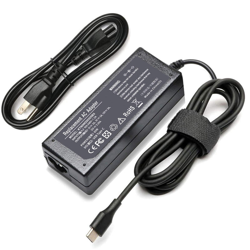 65W 45W USB-C Charger for Lenovo ThinkPad T480 T480s T490s T580 T580s T590 E480 E580 E585 Chromebook 100e 300e 500e C330 C340 S330 Yoga C930 C940 C740 S730 730 730S 910 920 X1 Carbon 5th 6th 7th Gen