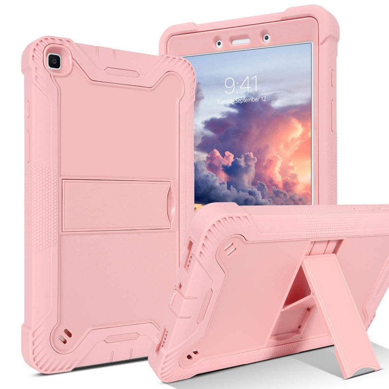 BENTOBEN Galaxy Tab A 8.0 Case 2019 Model SM-T290/T295, 3 in 1 Heavy Duty Shockproof Rugged Hybrid Hard Soft Bumper Drop Protective Tablet Case with Kickstand for Samsung Galaxy Tab A 8.0 2019, Pink