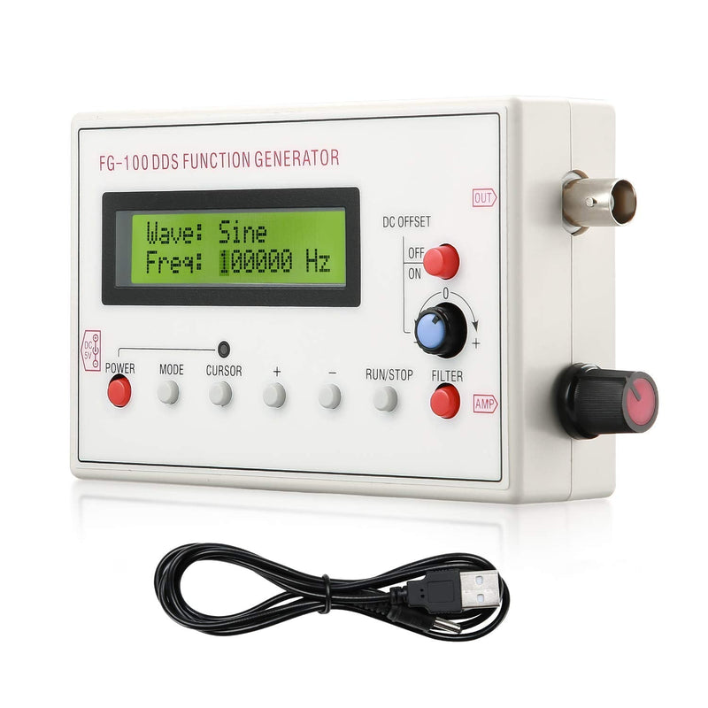 1HZ-500KHZ DDS Functional Signal Generator, Seesii DDS Function Low Frequency Signal Generator Sine/Triangle/Square/Sawtooth Waveform 1HZ-500KHZ