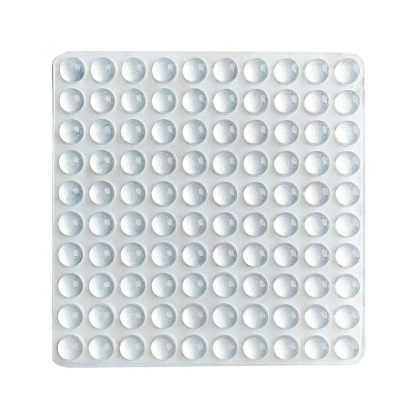 Pack of 100 Adhesive Bumper Pads for Drawers, Cutting Boards, Glass Tops, Small and Kitchen Furniture, Picture Frames Sound Dampening Transparent Rubber Feet for Cabinet Doors (Clear) Clear
