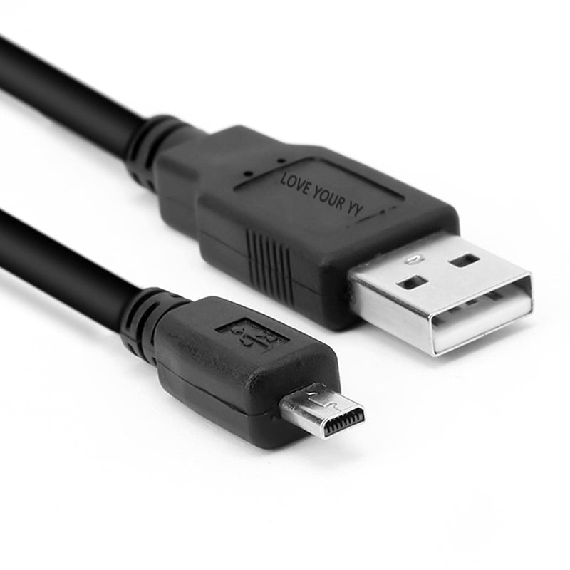 Replacement USB Camera Transfer Data Sync Cable Cord for Sony Cybershot Cyber-Shot DSCH200, DSCH300, DSCW370, DSCW830, DSC-H200, DSC-H300, DSC-W370, DSC-W800, DSC-W830 (Black)