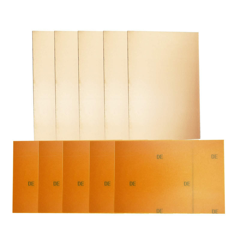 YUNGUI 10PCS Bakelite Copper PCB,100x150x1.5mm Single Sided Copper Clad PCB Laminate Circuit Board for Etching Kit 10PCS 10X15CM