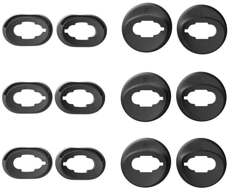 TEEMADE 6 Pairs Silicone Ear Tips Replacement Galaxy Buds Live 2020 Earbuds Accessories (Mystic Black) Mystic Black