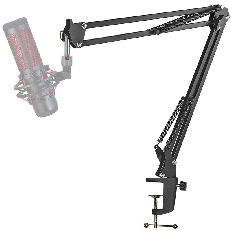 YOUSHARES QuadCast Boom Arm Stand - Professional Adjustable Scissor Mic Stand Compatible with HyperX QuadCast S Microphone