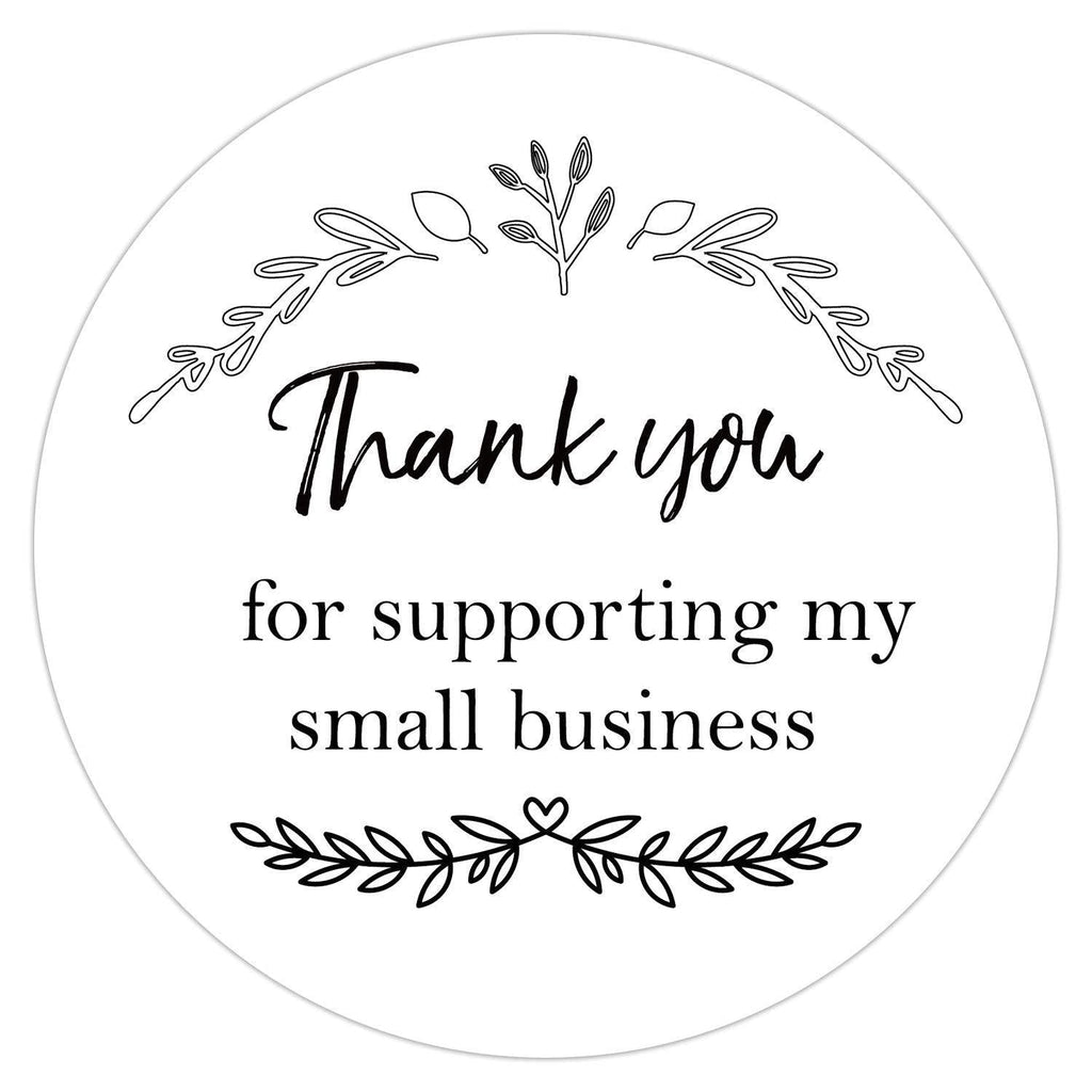 2 Inch Small Business Sticker Labels, Thank You for Supporting My Small Business, Packaging Stickers, Highly Recommended for Small Business Owners, 50-Pack