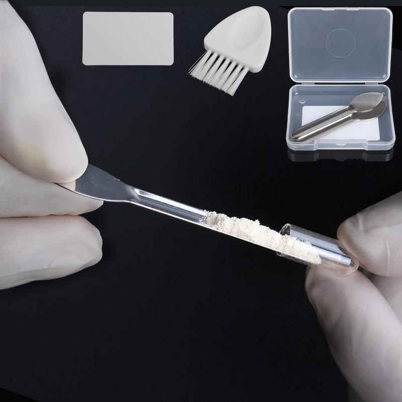 Capsule Filling Machine Kits for Empty Pill Capsules Filler, Lab Supplies - Micro Tiny Spoon Spatula, Lab Scoop Filling Tray Powder Tool, Gel Capsules Size # 000 00 0 1 2 3 4 5 (#000 00 0 1) #000 00 0 1