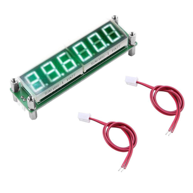 PLJ-6LED-H LED Display Digital Signal Frequency Counter Cymometer Tester Frequency Measurement Modules 1MHz- 1000MHz (green) green