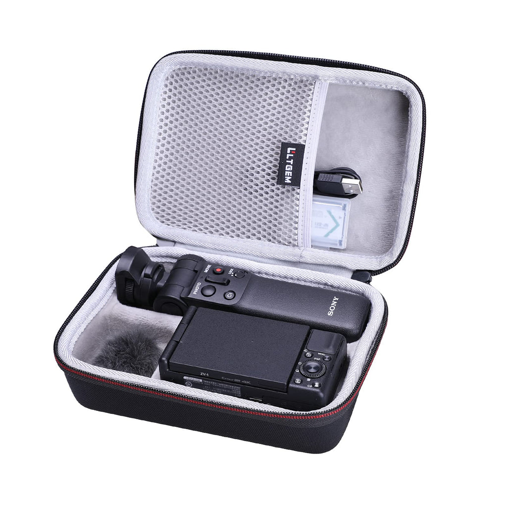 Hard Case for Sony ZV-1 Camera by LTGEM. Fits Vlogger Accessory Kit Tripod and Microphone - Travel Protective Carrying Storage Bag