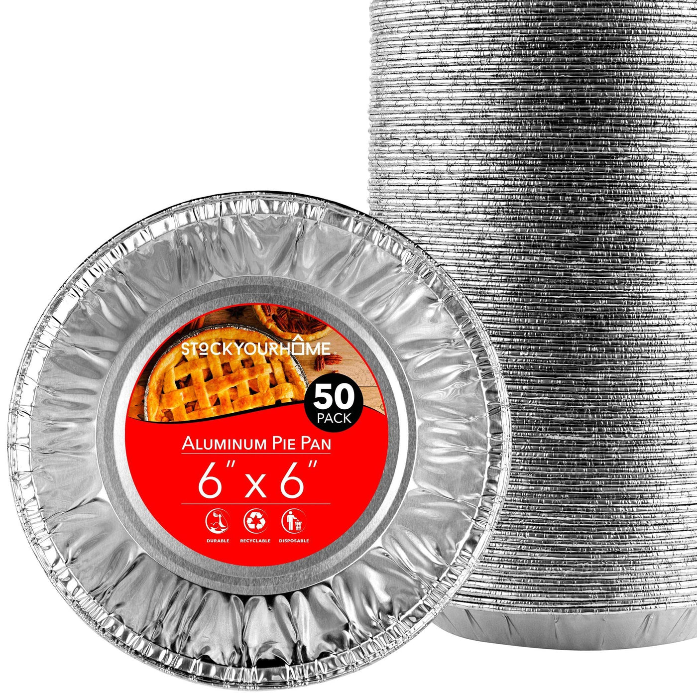 Disposable Recyclable Mini Pie Pans Foil Pie Tin for Bakeries