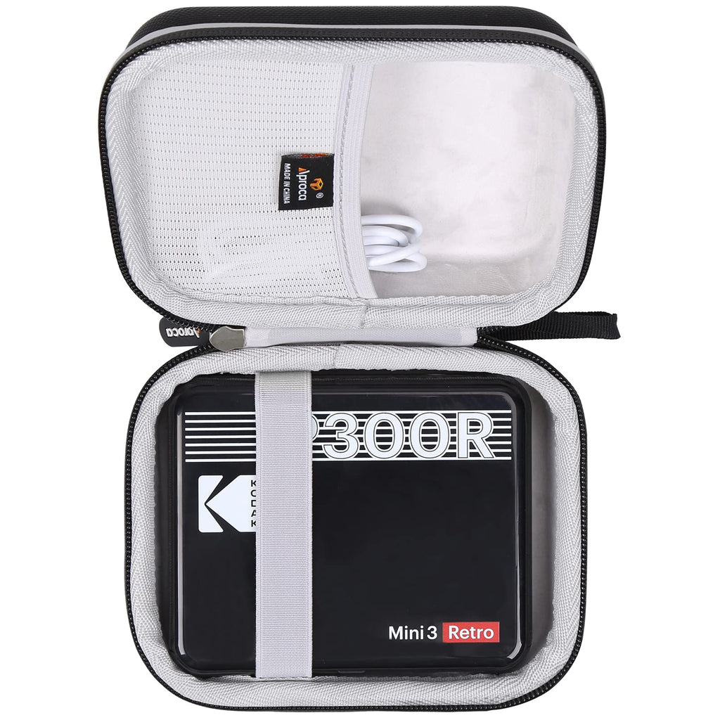 Aproca Hard Storage Carrying Protective Case, for Kodak Mini 3 Retro 3x3” Portable Photo Printer Black