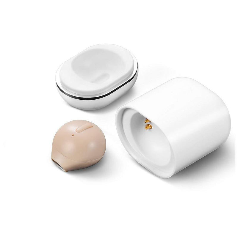 SZHTFX Bluetooth Earbud, Bluetooth5.0 Wireless Earbud Bluetooth Earpiece Car Headset with 260mAh Charging Box Enhanced Comfort - Single Earbud (Nude) nude