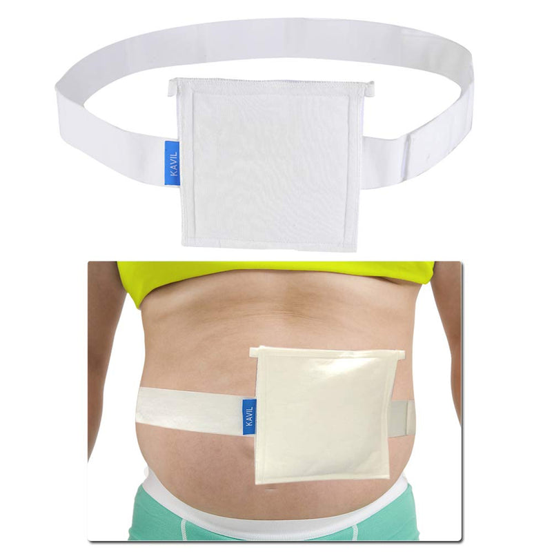 Feeding Tube Holder g Tube Belt Feeding Tube Supplies Peg Tube Holder Belt Pd Dialysis Cover Large Size (6 Inch *6 Inch)