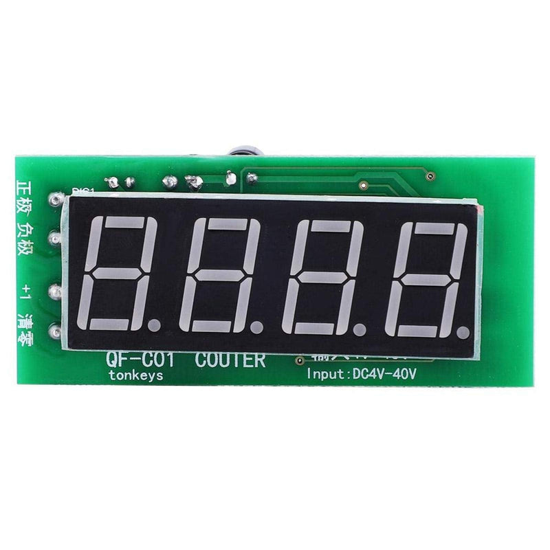 DC4-40V QF-C04 Counter Module, 4-Digit Digital Display, 0-9999 Counting Range with Memory Function