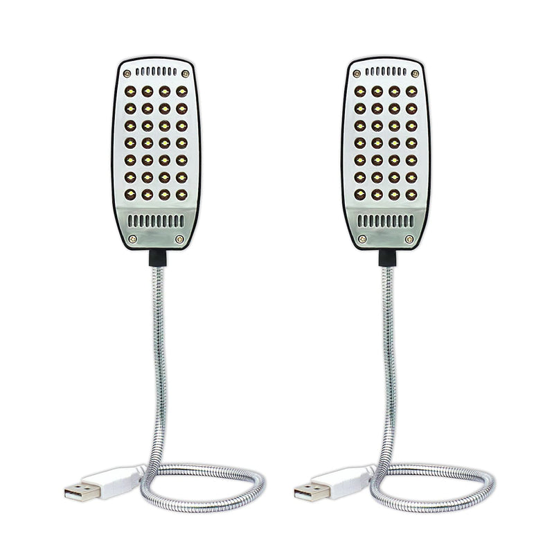V Telesky 2Pack USB Reading Light,Protable Night Light with 360°Flexible Gooseneck for Laptop PC Computer,28 LEDs 2pcs 28-usb Led Light