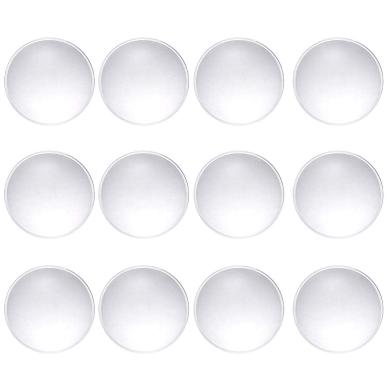 Baluue 40pcs Biconvex Lens Polished Double-Convex Lens Magnifier Lens Replacement, 42mm Diameter