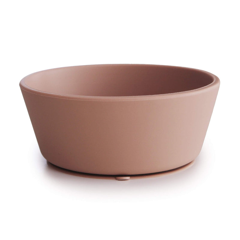 mushie Silicone Suction Bowl | BPA-Free Non-Slip Design (Blush) Blush