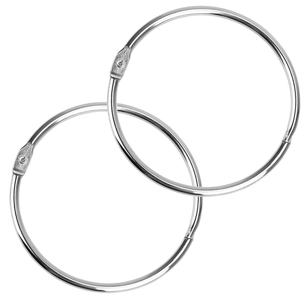 Metal Book Rings 3 Inch, Loose Leaf Binder Ring(8 Pack) for School, Home or Office 3inch