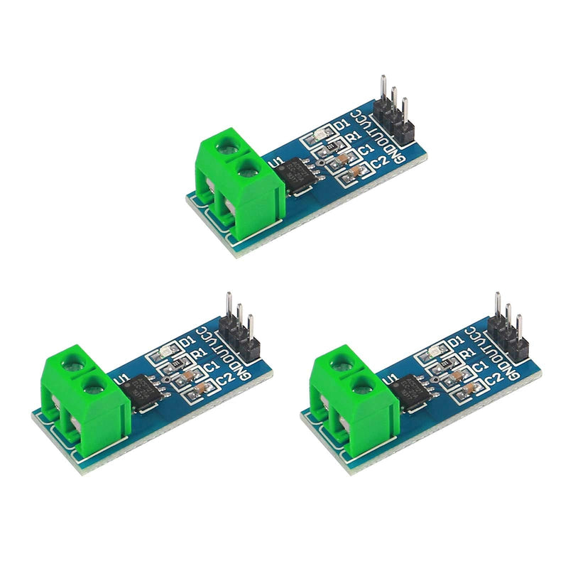 3PCS 20A Range Current Sensor ACS712 Module AC/DC for Arduino (20A)