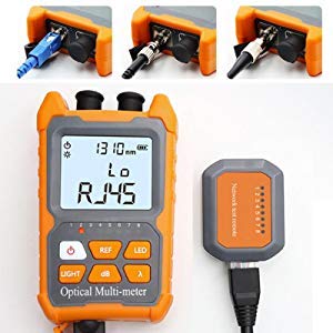 D YEDEMC Mini Optical Fiber Power Meter FC/SC/ST universal interface Fiber Tester Built-in 2Mw Visual Fault Locator Li-ion Battery USB Charge