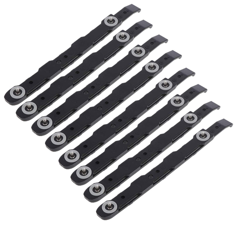 Uoeo 8 Pack Chassis Hard Drive Mounting Plastic Rails Chassis Hard Drive Rails, Black