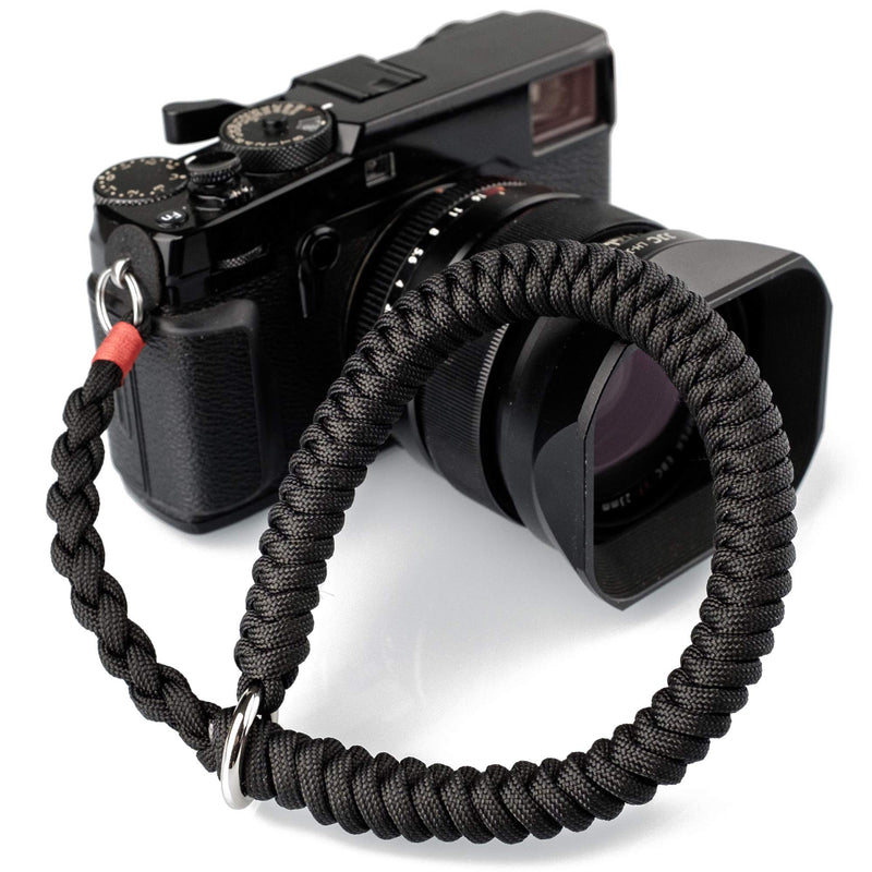 Camera Wrist Strap (Black) Paracord Camera Hand Strap Black