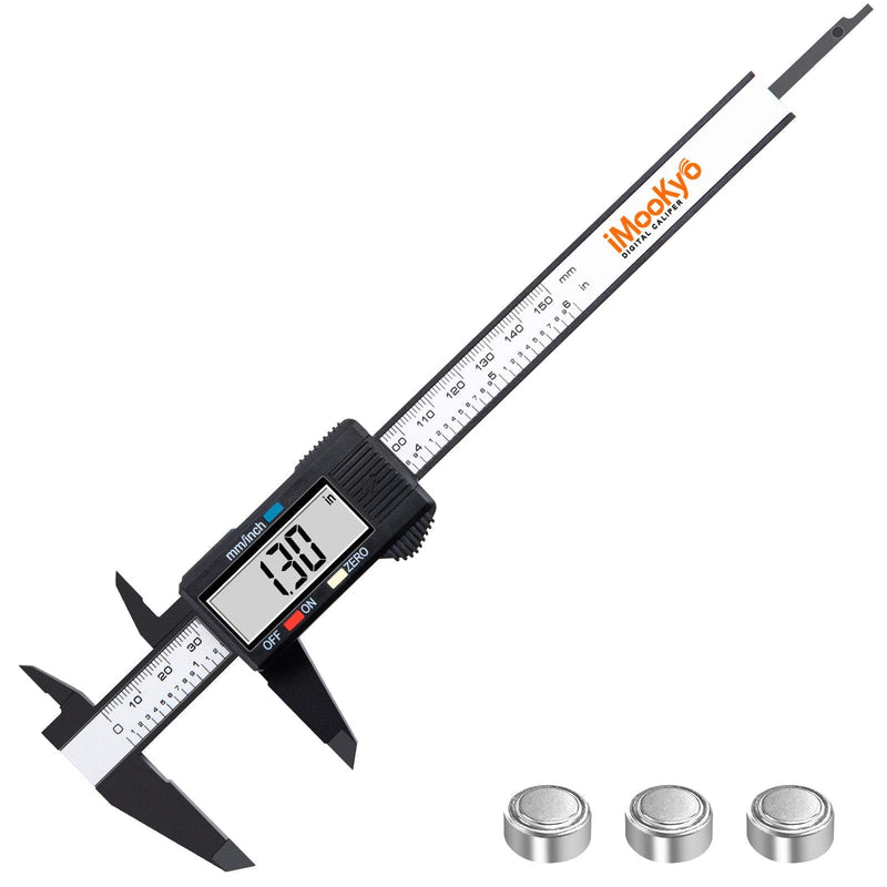 Digital Caliper, 6 inch Micrometer with Large LCD Screen, Inch and Millimeter Conversion Vernier, Measuring Tool for Household DIY plastic