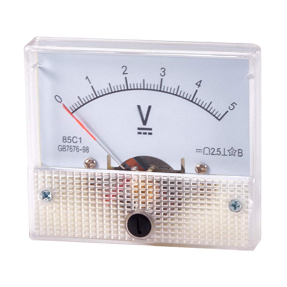 Fielect 85C1 DC 0-250V Analog Panel Voltage Gauge Volt Meter 2.5% Error Margin 250V