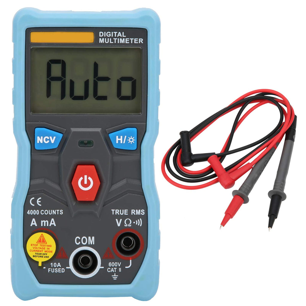 Multimeter Kit, Multimeter Tester Kit, Intelligent Digital Multimeter AC/DC Current Voltage Meter Maintenance for Electrical Troubleshooting Car,Household(blue) Blue