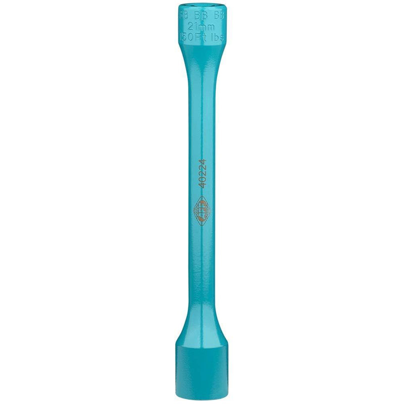 AFF Torque Limited Socket, 1/2" Drive, 21mm, 150 ft/lbs, Turquoise, 40224