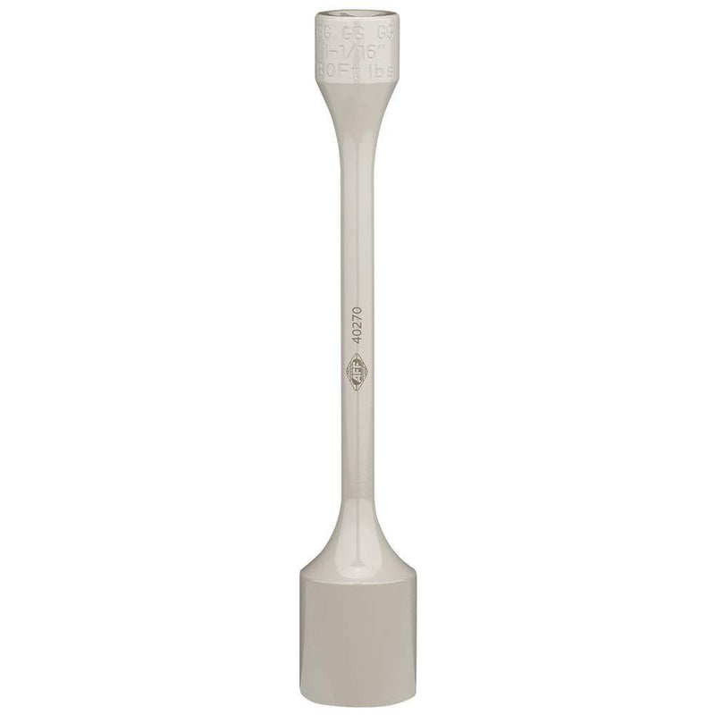 AFF Torque Limited Socket, 1/2" Drive, 1-1/16", 80 ft/lbs, Beige, 40270