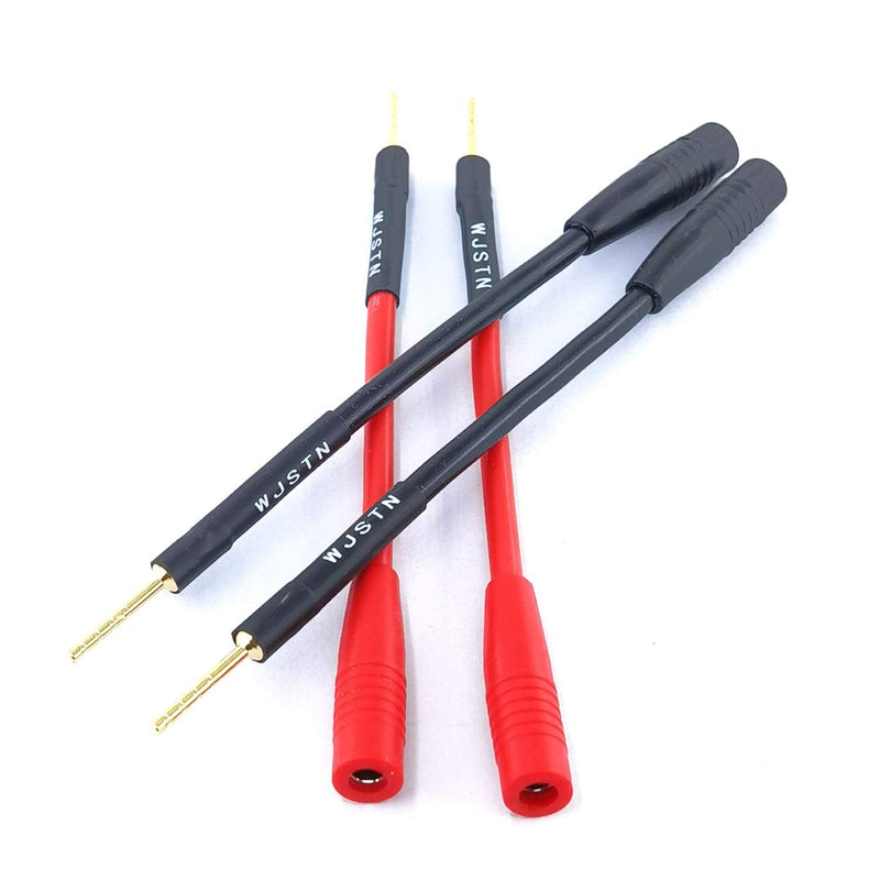 WJSTN 016 2mmBanana Plug Screw Type to 4mm Banana Socket Audio Converter Speaker Cable Connector 4 Pack