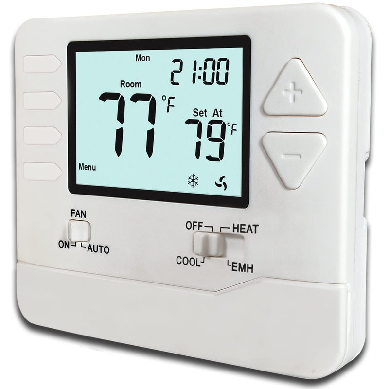 Heagstat H721 Non-Programmable Heat Pump Thermostat, 2 Heat/1 Cool, with 4.5 sq. Inch Display