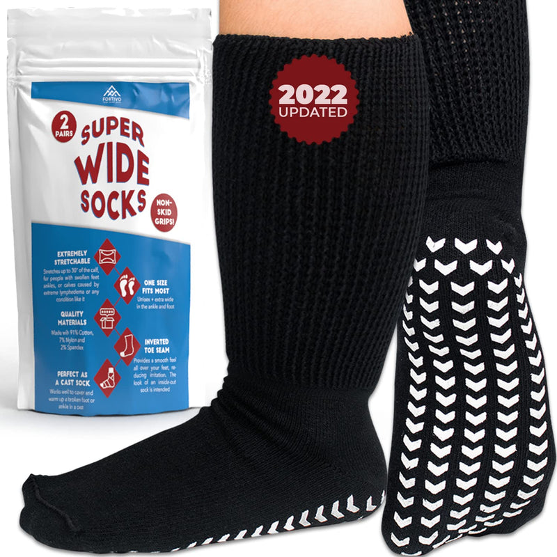 Extra Wide Socks for Swollen Feet, Extra Wide Bariatric Socks, Non Slip Cast Sock, Diabetic Edema Socks, Hospital Socks, Swollen Feet Socks Women, Extra Wide Mens Socks, Edema Socks, Lymphedema Socks