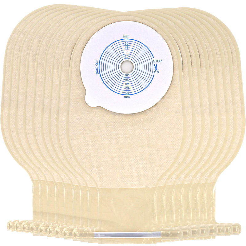 Ostomy Colostomy Supplies, 20 PCS Colostomy Bag, One Piece Drainable Pouches with Twist-Tie for Ileostomy Stoma Care, Cut to Fit(Max 20-65mm) 20 Count (Pack of 1)
