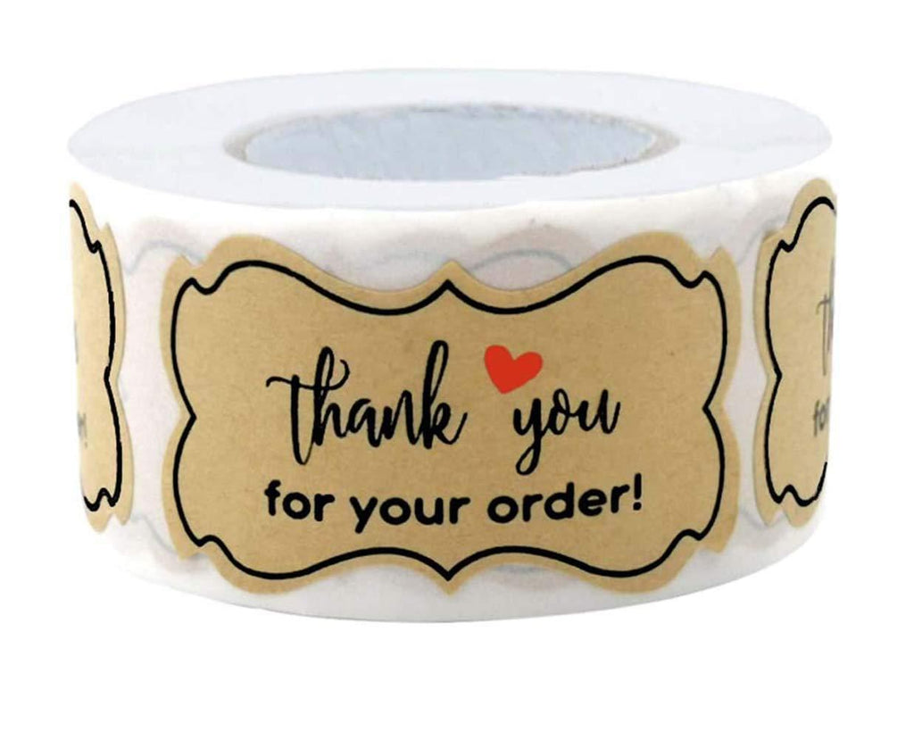 Thank You for Your Order Stickers,Thank You for Supporting My Small Business Stickers, 3 5cm, 250 Labels per Roll, for Holiday Present Labels Decor Thank You for Your Order