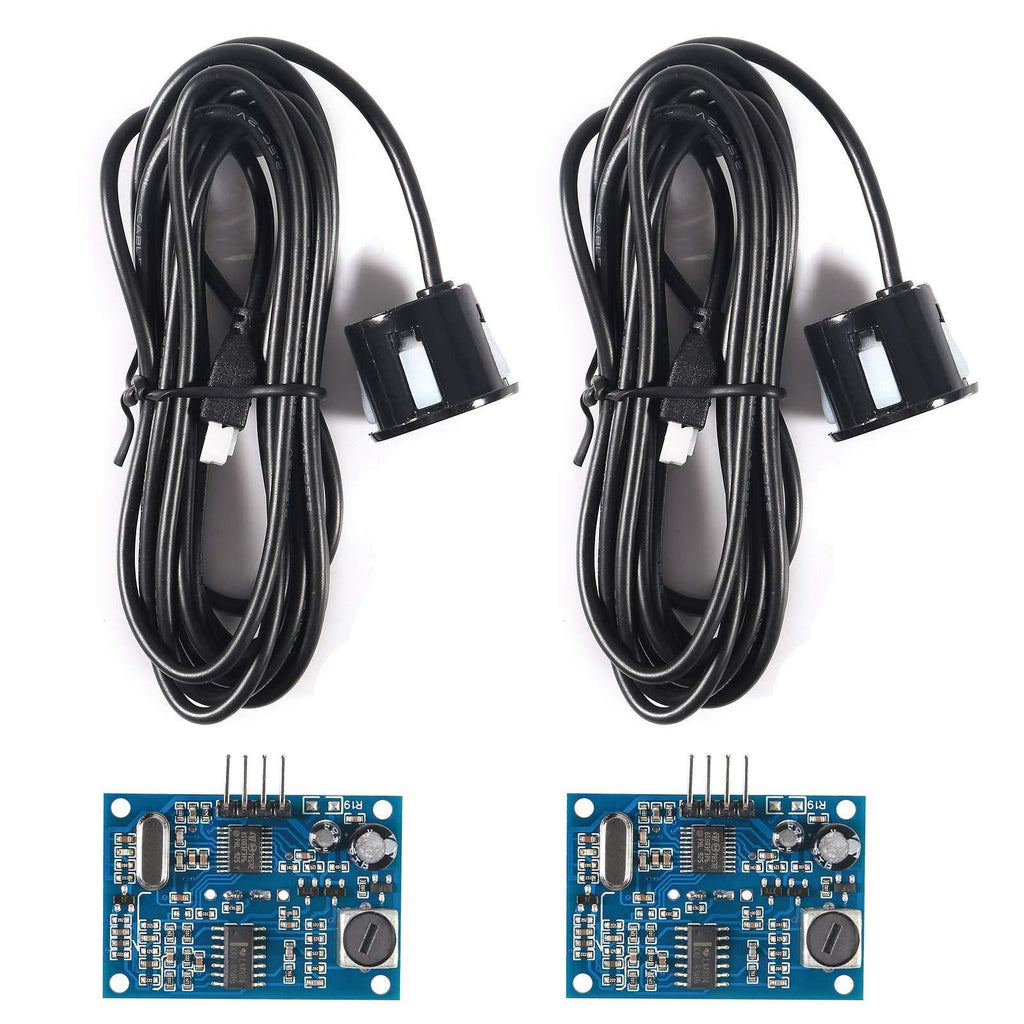 2Pcs JSN-SR04T Integrated Ultrasonic Distance Measuring Sensor Transducer Module Waterproof Compatible with Arduino