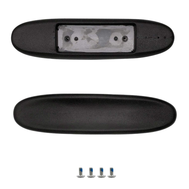 Gaming Chair Replacement Armrest Arm Pads Universal Soft PU Leather Office Chair Parts(1 Pair) Black