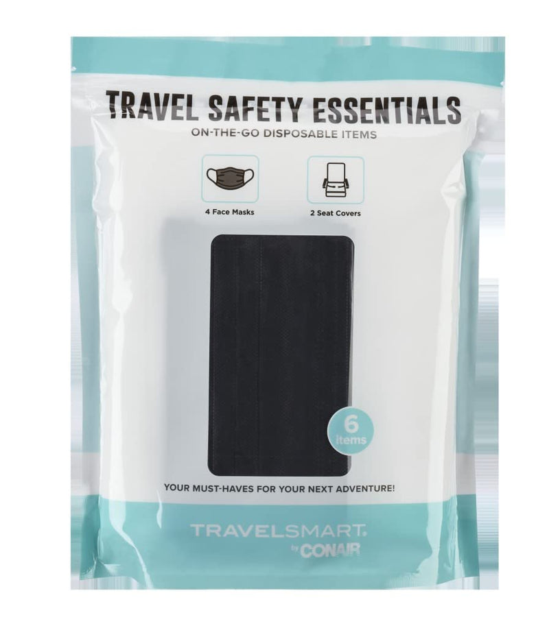 TRAVEL SMART Travel Safety Kit with Seat Covers and Face Masks