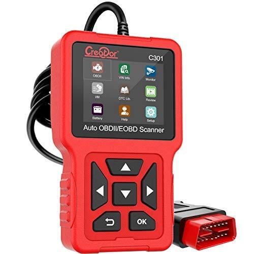 OBD2 Scanner Car Code Reader, Creator C301 OBDII Diagnostic Scan Tool for Vehicles Check Engine Light