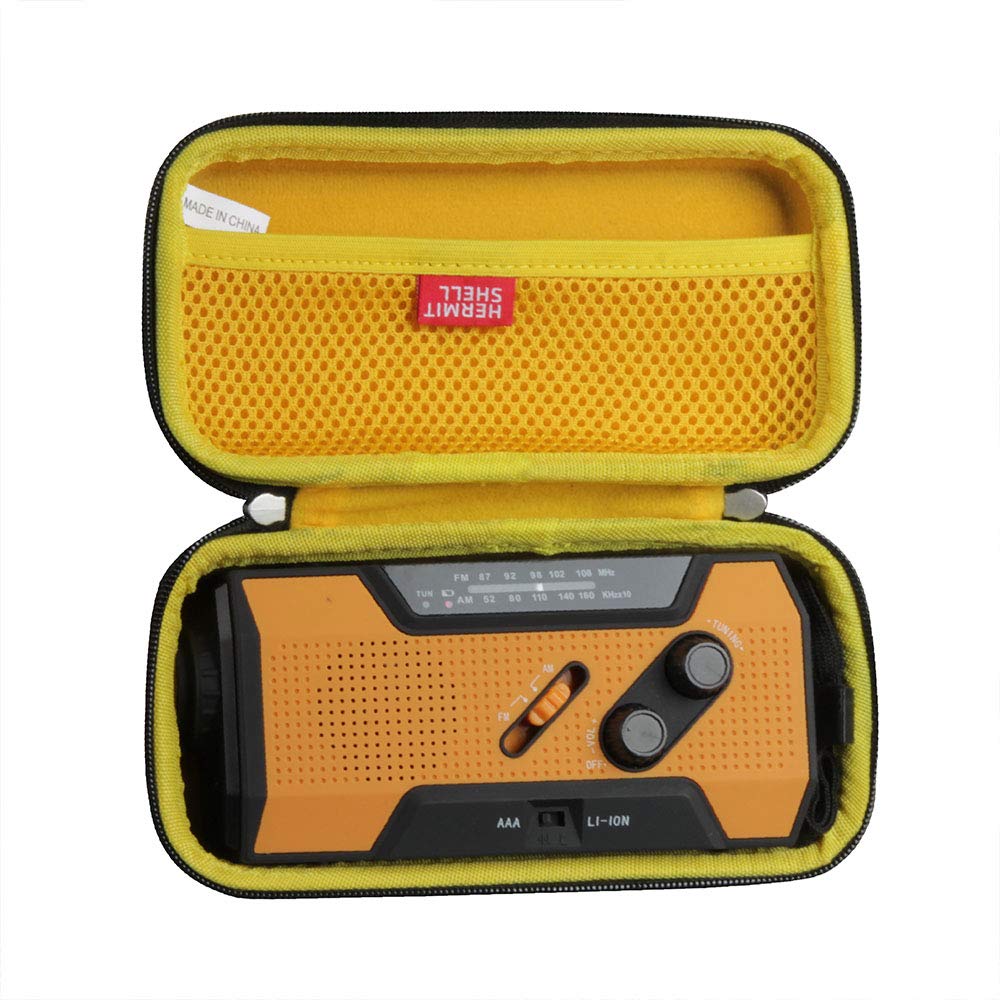 Hermitshell Hard Travel Case for FosPower/RunningSnail Emergency Solar Hand Crank Portable Radio