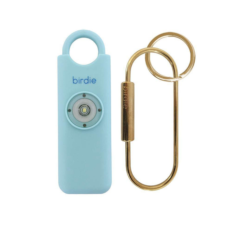 Sheâ€™s Birdieâ€“The Original Personal Safety Alarm for Women by Womenâ€“130dB Siren, Strobe Light and Key Chain in 5 Pop Colors (Aqua) Aqua