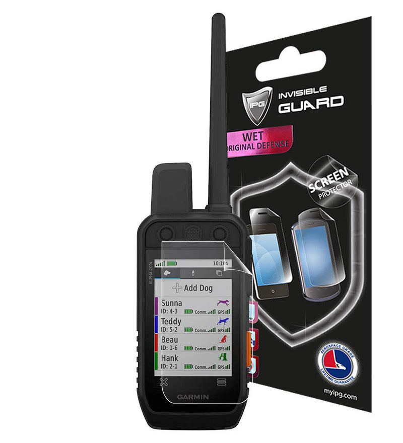 IPG For Compitable with Garmin Alpha 200i Dog Tracking Handheld Anti-Glare Screen Protector Invisible Touch Screen Sensitive Ultra HD Clear Film Anti Scratch Skin Guard - Smooth / Self-Healing / Bubble -Free for 200i